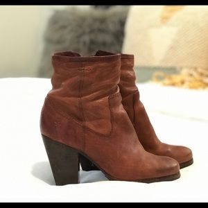 Frye Booties (Chestnut)